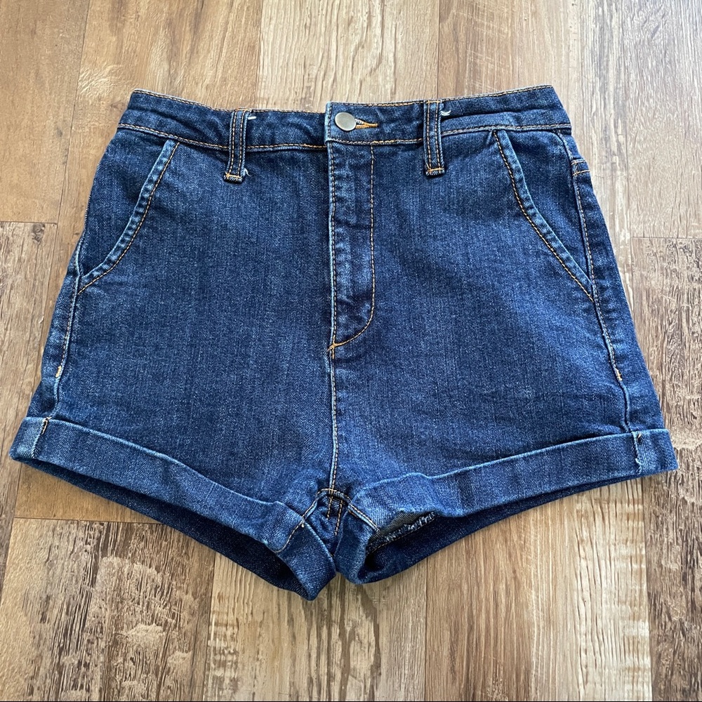Litz high waisted mom shorts M